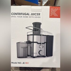 Never used KOIOS Centrifugal Juicer JE-901 Stainless Steel | New in Box